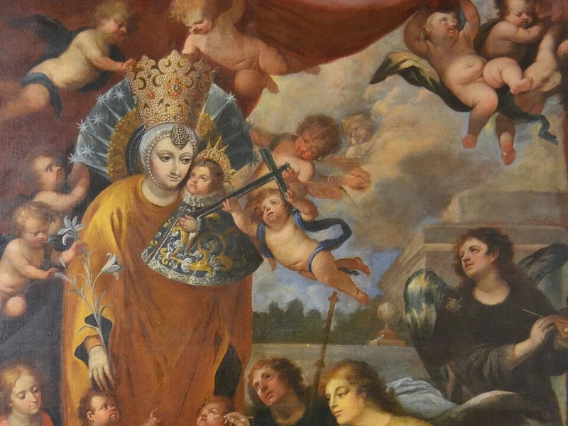 1645-Gaspar de la Huerta - La miracolosa scultura dell'immagine della Madonna degli Abbandonati - Museo Mariano, Valencia